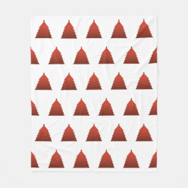 Red Julgran Fleece Blanket