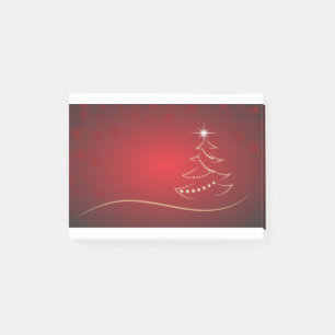 Red Julgran jul God jul Post-it Block
