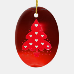 RED JULGRAN JULFEST Red Julgransprydnad Keramik