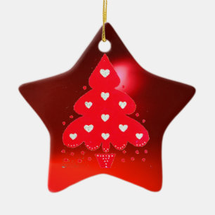 RED JULGRAN JULFEST Red Julgransprydnad Keramik