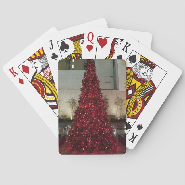 Red Julgran - NYC Casinokort (Baksidan)