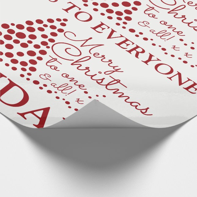 Red Julgran, Papper julafton Presentpapper (Hörn)