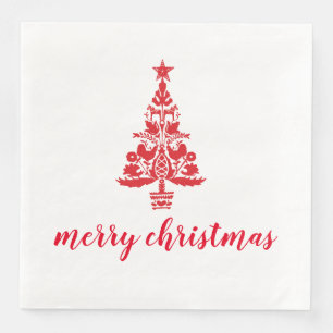 Red Julgran Scandinavian God jul Pappersservett