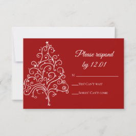 Red Julgran Winter Wedding OSA