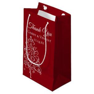 Red Julgran Winter Wedding Tack