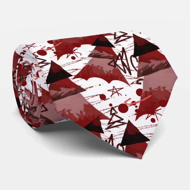 Red Julgranar Mönster Slips (Rullad)