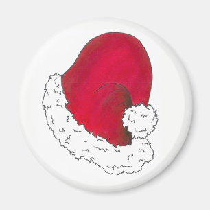Red Jultomten Hat God jul Julafton Helgdag Magnet
