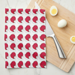 Red Jultomten Hat jul-Helgdag Foodie Gift Kökshandduk