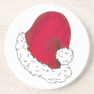 Red Jultomten Hat Secret Santa Julafton Underlägg