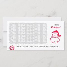 Red Jultomten Julkort