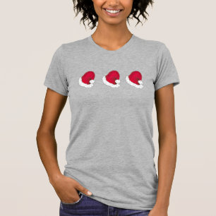 Red Jultomten Pappa jul Hats Helgdag Tee Shirt