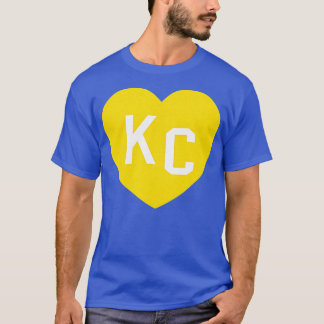 Red Kansas City Heart Kc Heart Kärlek KC Initialer T Shirt