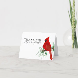 Red Kardinal Funeral Tack Kort