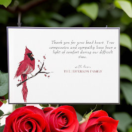 Red Kardinal Photo Funeral Tack