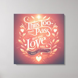 Red Kärlek AI art Canvastryck