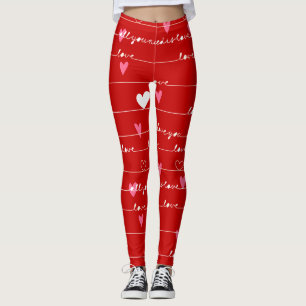 Red kärlek du leggings