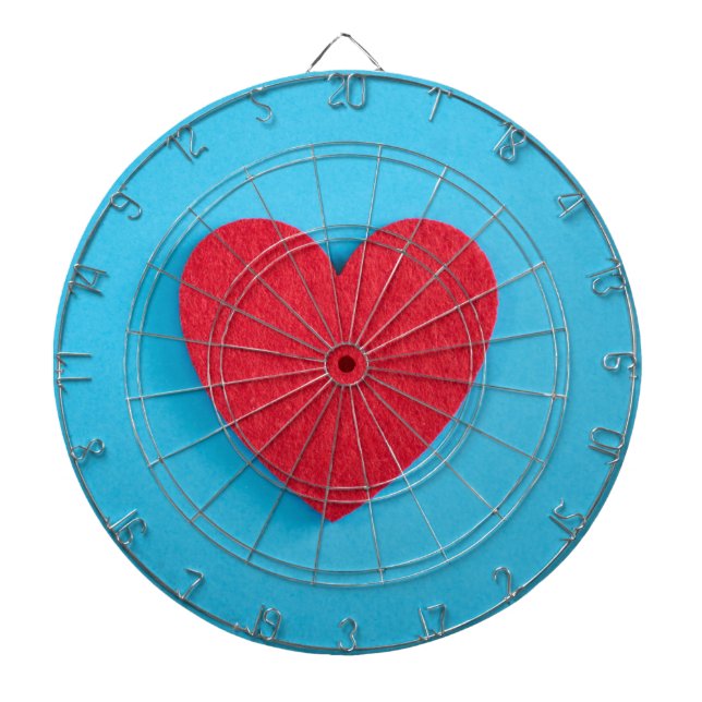 Red Kärlek Heart Darttavla (Framsidan)