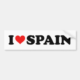 Red Kärlek Heart I Kärlek Spanien Bildekal