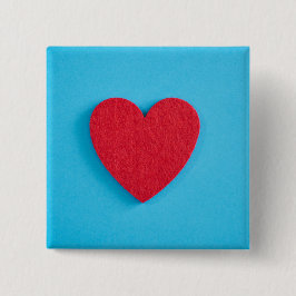 Red Kärlek Heart Knapp