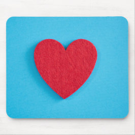 Red Kärlek Heart Musmatta