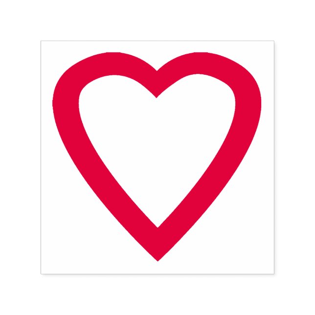 Red Kärlek Heart Självfärgande Stämpel (Design)