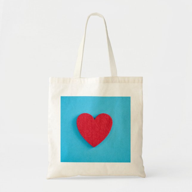 Red Kärlek Heart Tygkasse (Framsidan)