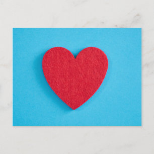 Red Kärlek Heart Vykort