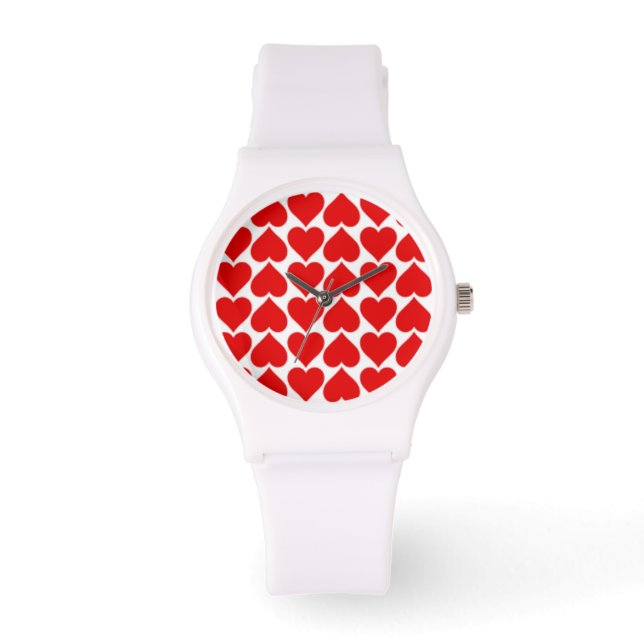 RED KÄRLEK HEARTS ARMBANDSUR (Framsida)