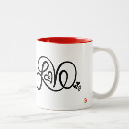 Red Kärlek Mugg med KP-logotyp