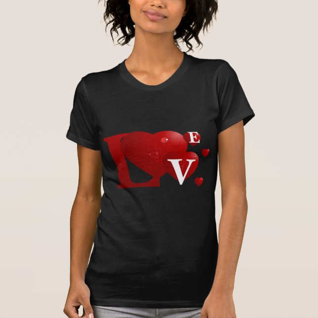 Red KÄRLEK Tee Shirt (Framsida)