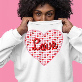 Red Kärlek Valentine Heart på Rosa & Red Hearts T Shirt