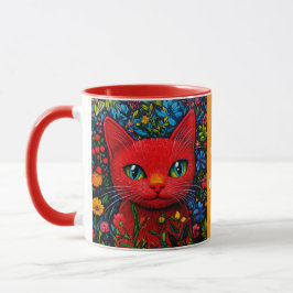 Red Kattunge Mugg