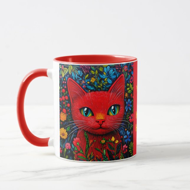 Red Kattunge Mugg (Vänster)