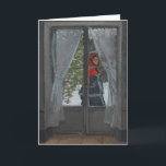 Red KerChief | Claude Monet Kort<br><div class="desc">Red KerChief (1868-1873),  även kallad Red Cape,  av Fransk Impressionist artist Claude Monet. Oljan på snöslingan på mållina visar Monets fru,  Camille,  som går utanför ett fönster som är klädt i ett rött landskap. Använda verktygen för att lägga till anpassningsbar eller anpassa bilden.</div>