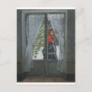 Red KerChief, Porträtt of Mrs. Monet (1873) Vykort