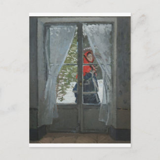 Red KerChief, Porträtt of Mrs. Monet (1873) Vykort