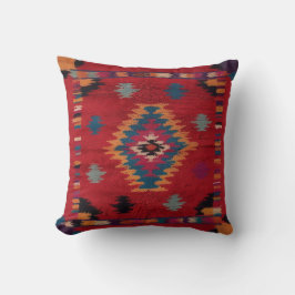 Red Kilim Lumbar Pillows for Ultimate Kudde