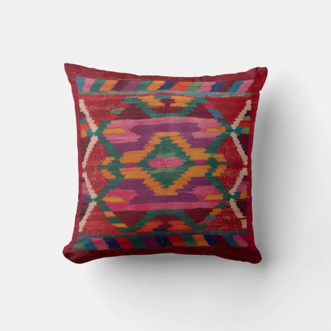 "Red Kilim Pillows Canada: Artisanal Elegance for Kudde (Framsida)