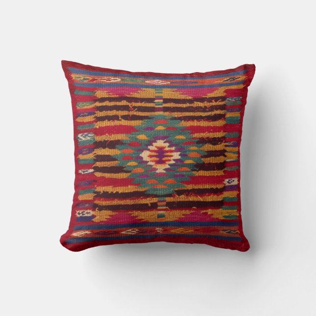 Red Kilim Pillows USA: Authenticity Delivery to Kudde (Framsida)