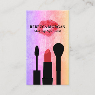 Red Kiss Stain Makeup-penslar Visitkort