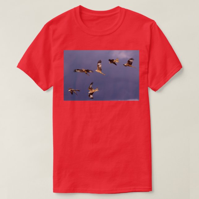 Red Kites Premium TShirt T Shirt (Design framsida)