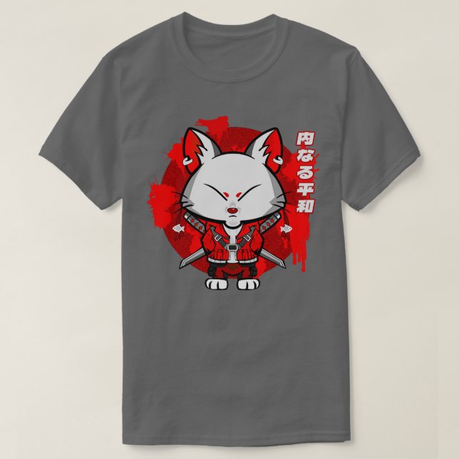 Red Kitsune T Shirt (Design framsida)