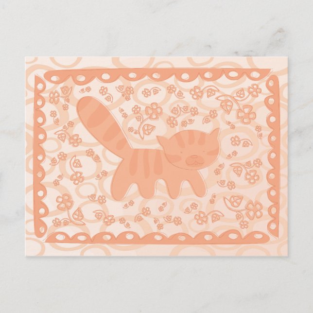 Red Kitten1 Vykort (Framsida)