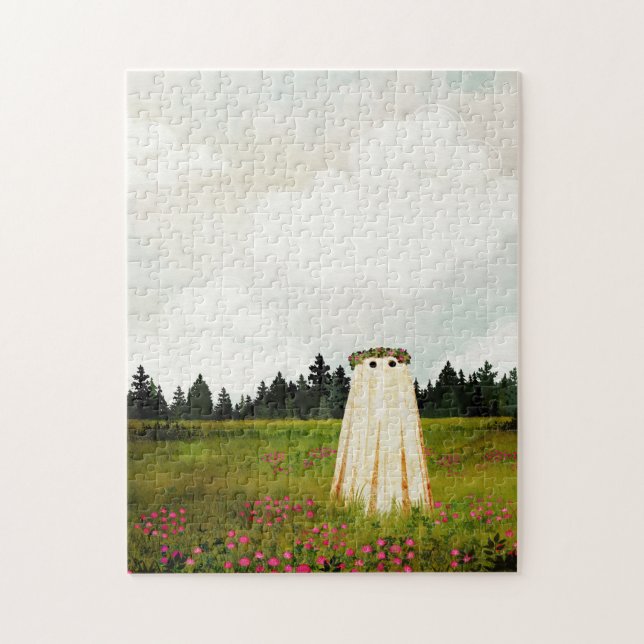 Red Klöver Ghost Pussel (Vertikal)