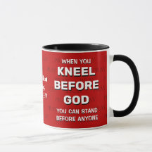 Red KNEEL FÖRE GOD Prayer