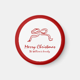 Red Knot Modern jul Magnet