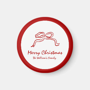 Red Knot Modern jul Magnet