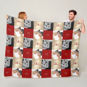 Red Knot Union Dubbla Happity China Bröllop Fleecefilt