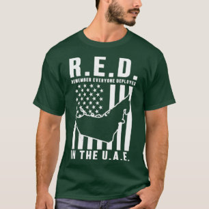 RED Kom ihåg alla som är driftsatta i Förenade Ara T Shirt