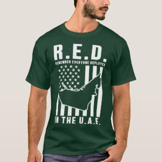 RED Kom ihåg alla som är driftsatta i Förenade Ara T Shirt